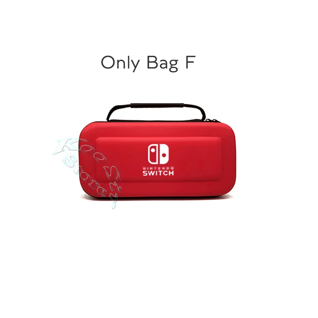 Only Bag F Nintendoswitch Portable Hand Storage Bag Nintendos Nintend Switch Console EVA Carry Case Cover for Nintendo_switch Accessories - Color: Only Bag F