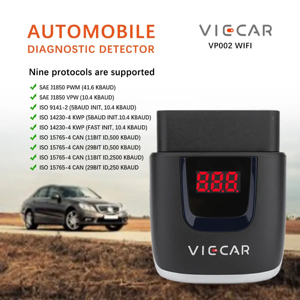 ELM327 V2.2 PIC18F25K80 ELM 327 OBD2 WIFI/Bluetooth/USB сканер считыватель кодов OBD 2 автомобильный