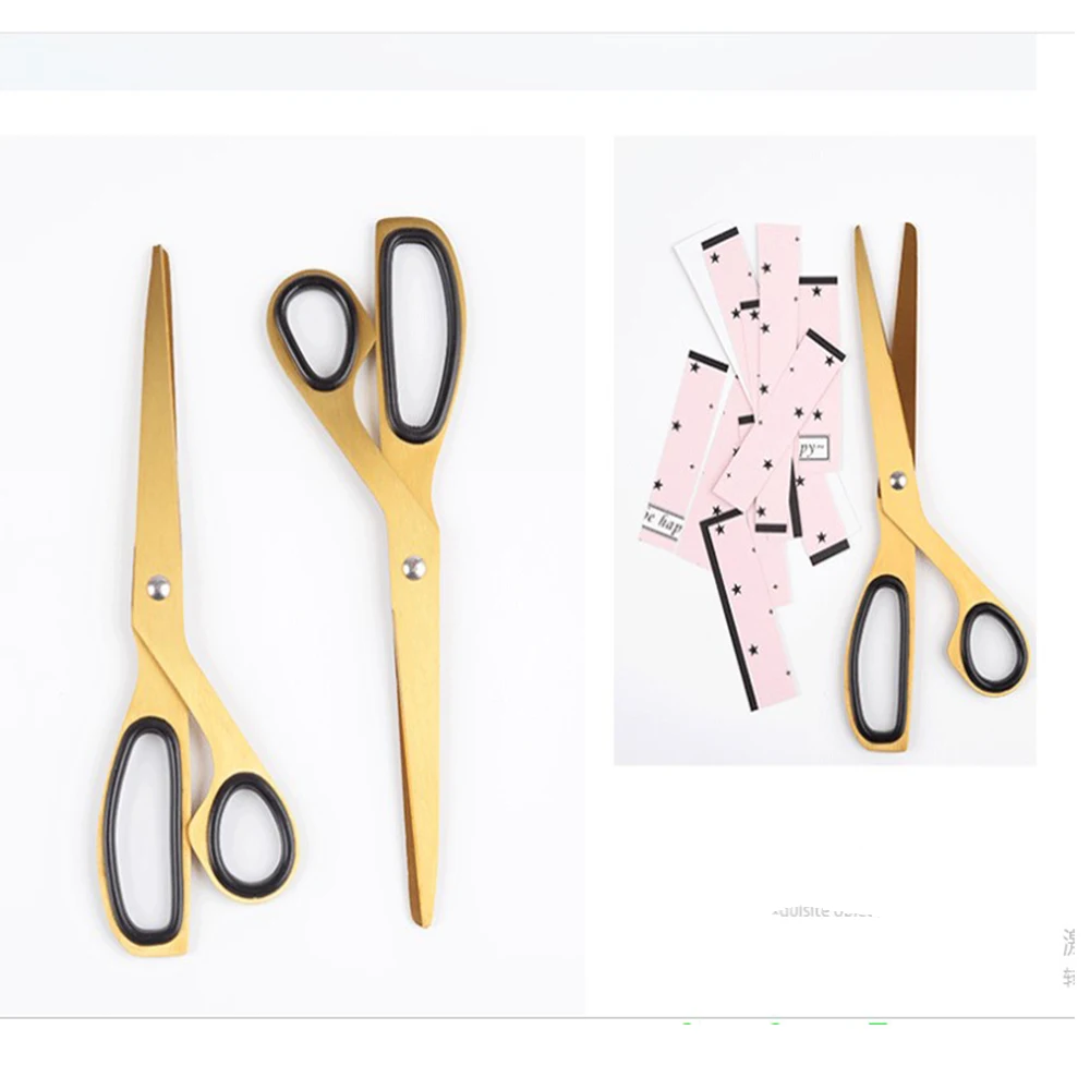 Multifunctional Scissors Handmade Sewing Tool Ribbon-Cutting Needlework Tailor Cutting Tools Diy Household Golden Scissors