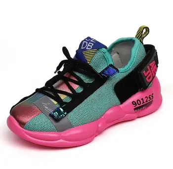 

Child shoes kids Boys Girls Mesh Patch Letter Sport Run Sneakers Casual Shoes chaussure fille enfant girls sport shoes