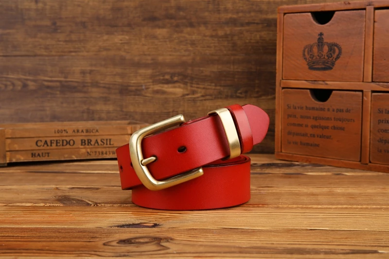 Camel vegetable tanned belt solid brass buckle high quality mens belts luxury full grain genuine leather jeans cowboy 140 130cm