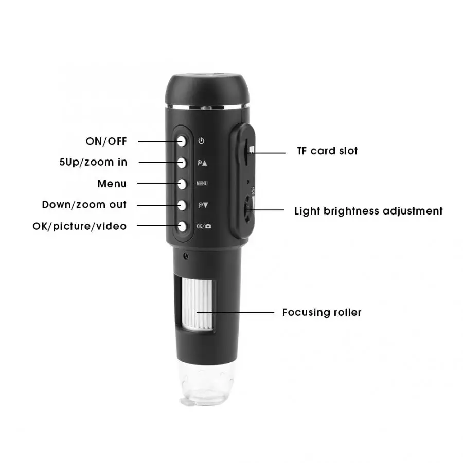 Профессиональный 3MP электронный микроскоп 10X-1000X лупа USB с держателем