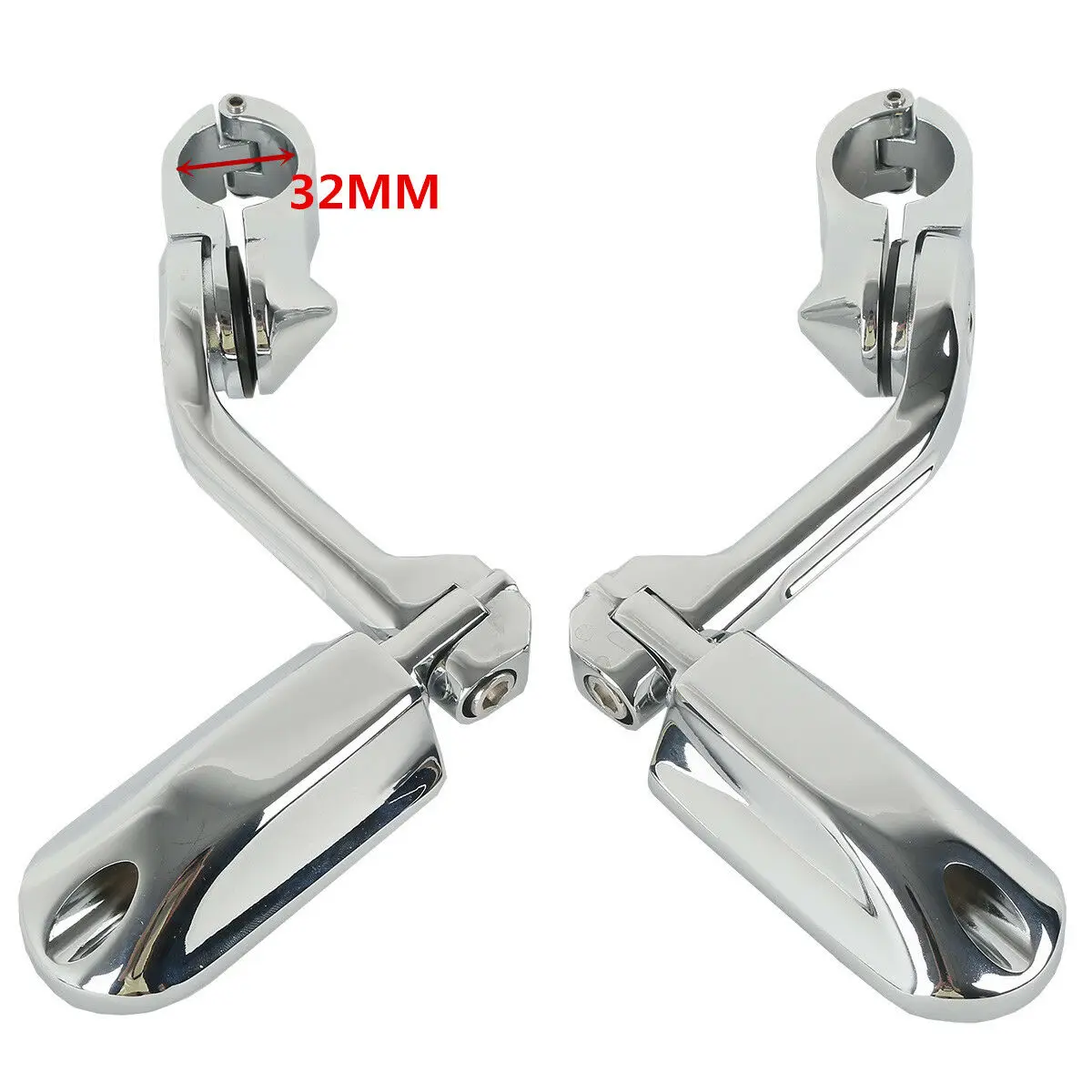 Мотоцикл 32 мм 1,2" 1-1/4" Хромированный длинный Угол стримлайнер Highway защита двигателя подножек для Harley Honda