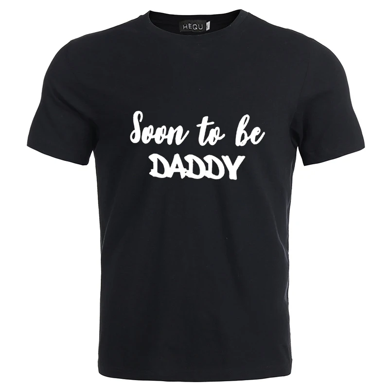 В ближайшее время, чтобы быть футболка Hoosier Daddy Детские объявление футболки будущее мама папа футболки для пары рубашки для мальчиков