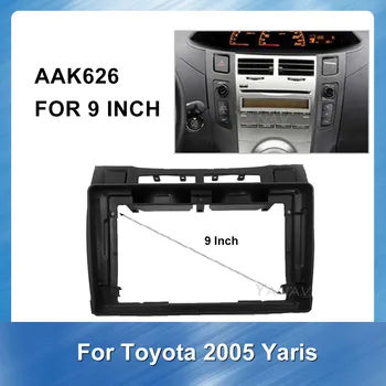 

Car radio audio fascia frame For-Toyota Yaris 2005 GPS Navigation Mounting Dash Installation Frame Trim Kit Panel