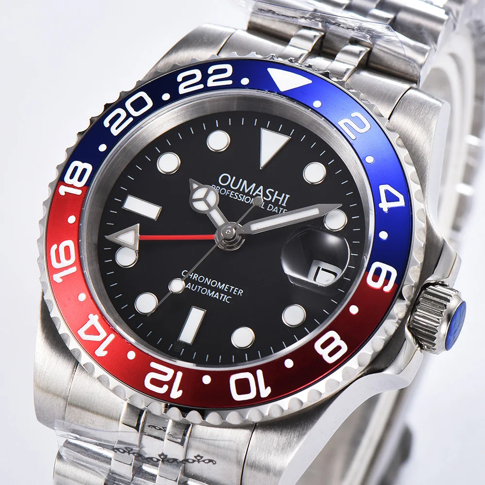 Автоматические механические часы GMT316 40 мм нержавеющая сталь класса ААА сапфир