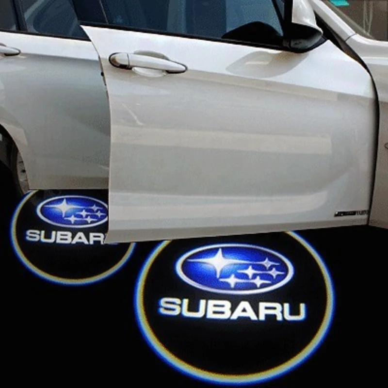 2PCS Car Led Door Welcome Light Shadow Projector logo Door Light Projector Ghost For Subaru FOR ESTE