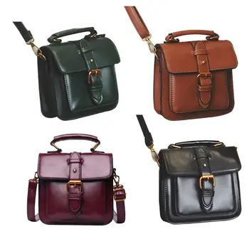 

Girls Retro Croosbody PU Smooth Surface Casual Style Ladies Handbag Daily Use