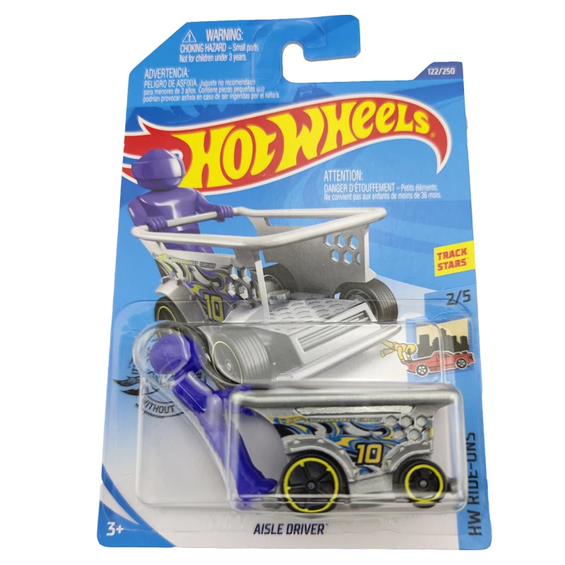 2020 Hot Wheels #122 HW Ride-Ons 2/5 AISLE DRIVER Orange Black Figure wBlack OH5 