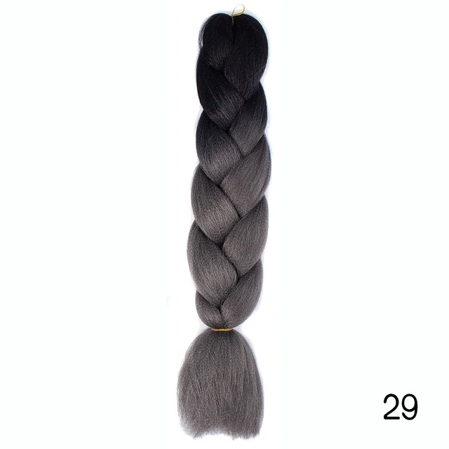 Hair Braid Synthetic Jumbo False Braid Pre Stretched Afro Wholesale Ombre Braiding Hair Extensions  Color Dreadlocks P16/613