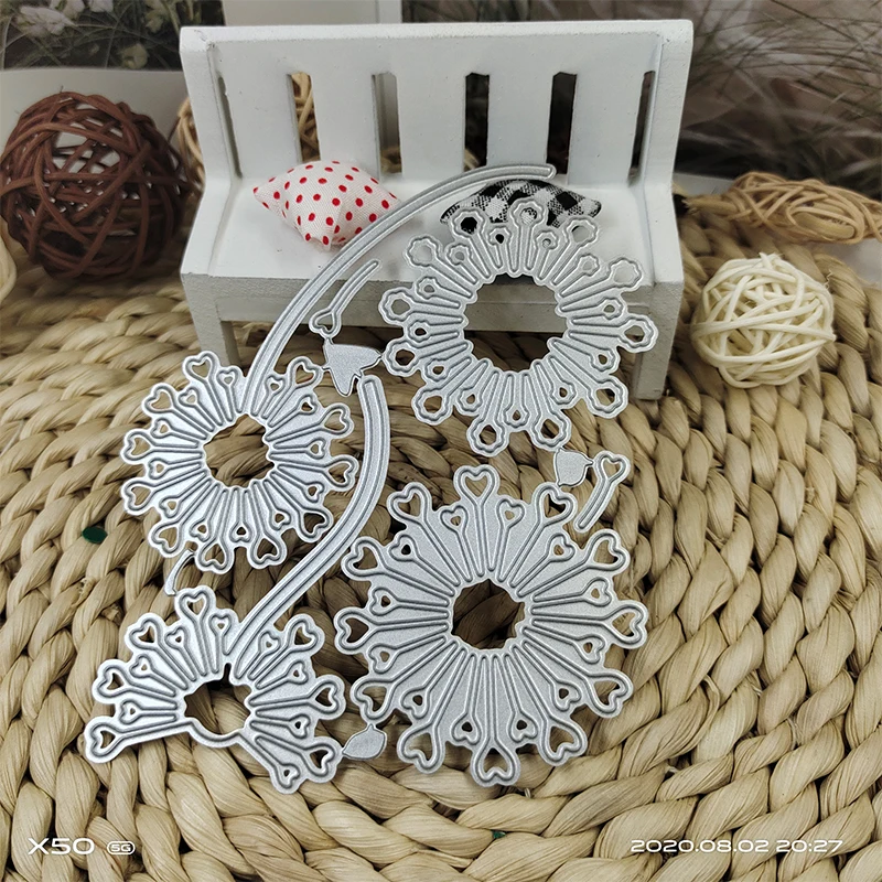 Металлическая высечка подходит для Рождества DIY Скрапбукинг 3D поздравительная