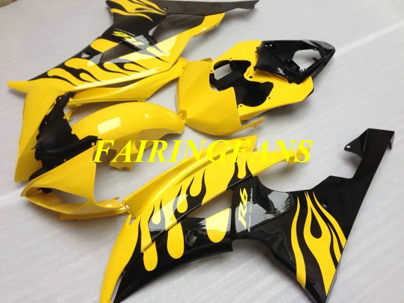Литья под давлением обтекателя тела для YAMAHA YZFR6 08 09, 10, 11, 12, 15 YZF R6 2008 2012 YZF600 Обтекатели Кузов+ подарки YM23
