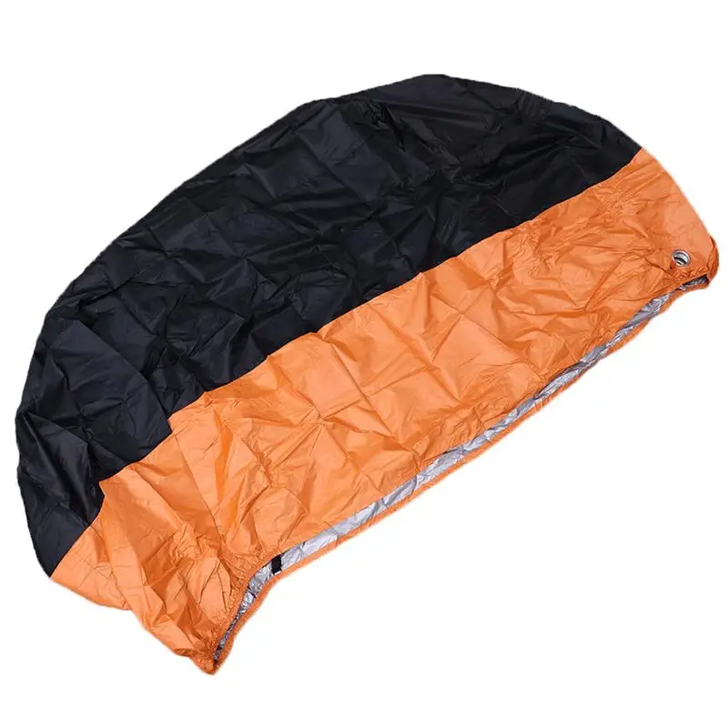 black orange 1 шт. чехол для мотоцикла ATV Скутер пылезащитный непромокаемый анти Снежный лед пылезащитный чехол размер M-4XL Открытый MTB велосипед чехол для двигателя - Цвет: black orange