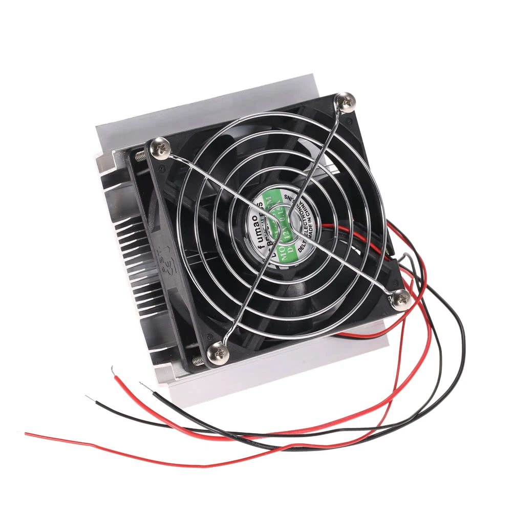 Thermoelectric Peltier Refrigeration Cooling System Kit Cooler Fan DIY Thermoelectric Peltier Refrigeration Cooling System Kit Cooler Fan DIY