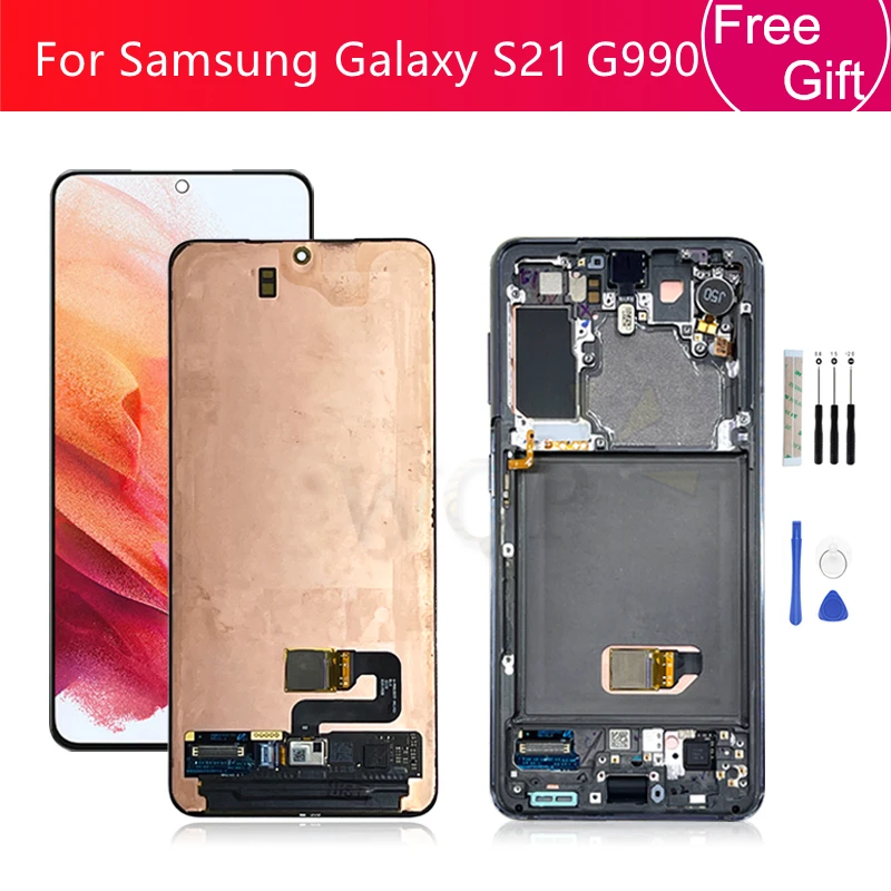 

For Samsung Galaxy S21 Lcd G990F LCD Display Touch Screen Digitizer Assembly With Frame SM-G990F SM-G990F/DS Replacement Parts