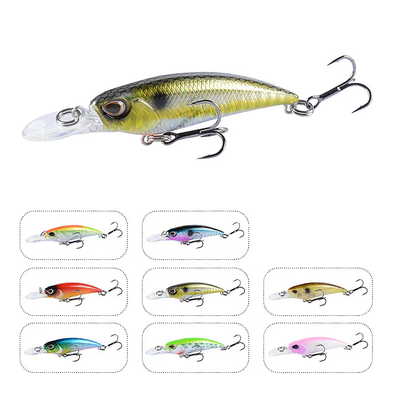 

New Lure 2020 Heavy Sinking Minnow Lucky John 7.5cm5.2g Swimbait Minnow Lure Fishing Lure Isca Artificial Goods For Fishing