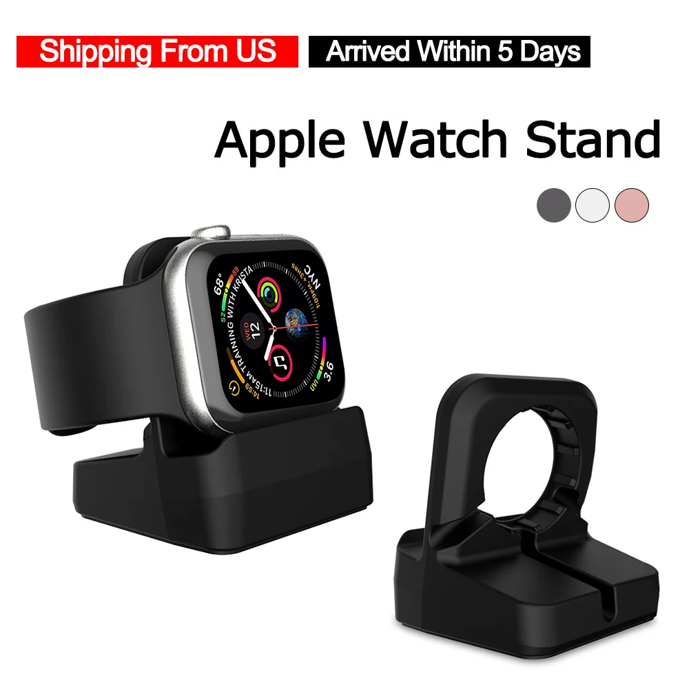 Док станция LINGYOU для зарядки Apple Watch 4 3 2 1 с держателем кабеля|Подставки и
