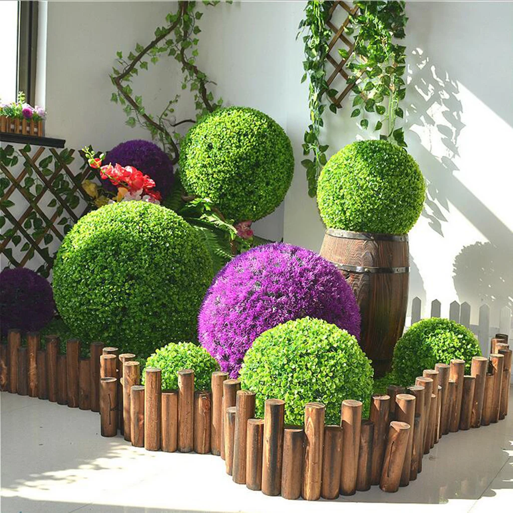 Artificial Topiary Ball Decorative Garden Pants Ball Home Garden Decor