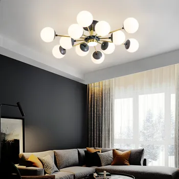

Nordic LED Ceiling Light Light Luxury Dining Room Ceiling Lighting Light Fixtures Minimalist Living Room Deco Glass Ceiling Lamp