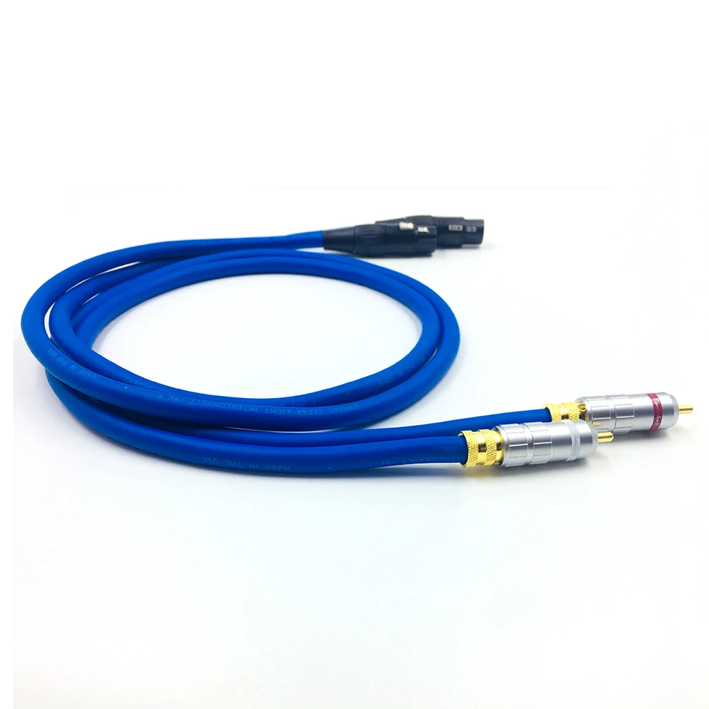 

Hifi Cradas cross OCC 2 RCA Male to 2 XLR Female Audio Cable High Quality Dual RCA to Dual XLR Cable
