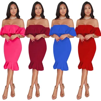 

clothing OWLPRINCESS 2020 Summer Hot Selling Ruffled off-Shoulder Dress