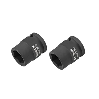 

uxcell 2 Pcs 1/2-Inch Drive by 19mm Shallow Impact Socket, Cr-Mo, 6-Point, Metric