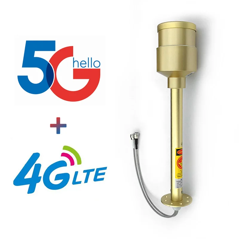 5G 4G 3G Premium antenna feed dual band 1710-2700mhz 3300-3800mhz 24 / 30dbi feedhorn long range mimo for parabolic dish grid