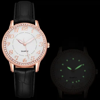 

2020 Hot Sale Ms Cross-border Hot Style Set Auger Luminous Watches "women Belt Female Table Quartz Watch Manufacturer