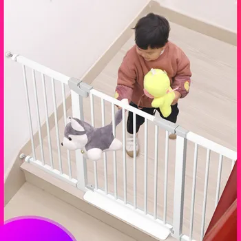 

Baby Stair Fence Guardrail Child Safety Fence Free Perforated Fence Guard Railing Pet Dog Isolation Doorways Rail Safety Gates