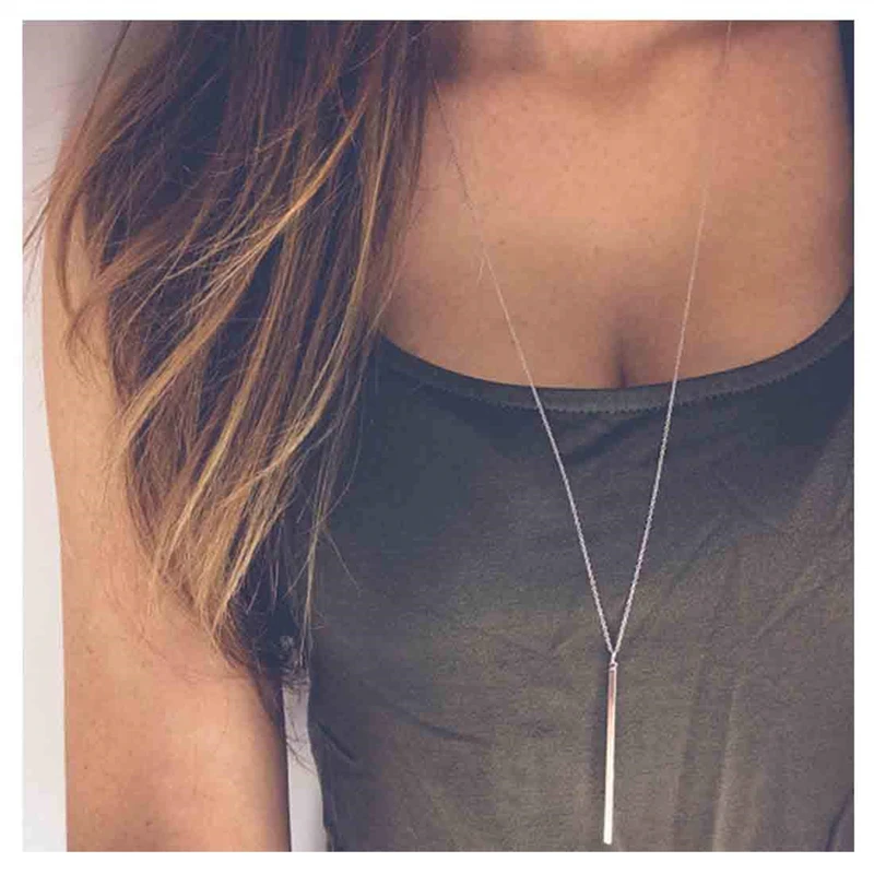 Новая мода массивное ожерелье с подвеской модных женских простое колье ошейник