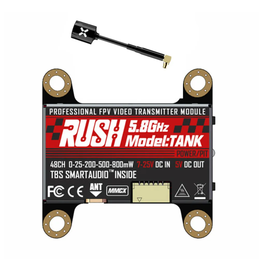 Резервуар для ПИК 5 8G 48CH Smart Audio 0/25/200/500/800 МВт переключаемый VTX w/ Foxeer Micro Lollipop 3 RC Drone