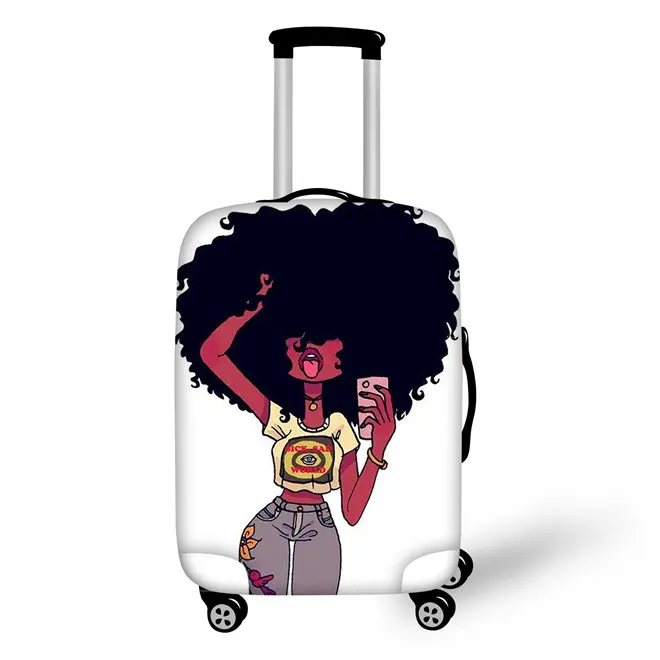 WHEREISART Thicker Travel Luggage Suitcase Protective Cover for Trunk Case Apply to 18''-30'' Suitcase Cover Elastic Perfectly - Color: YQ3614