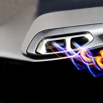 

FOR bmw G01 G02 G05 G32 G20 G30 525 530 modified exhaust pipe tail throat stainless steel decorative accessories 2018 2019 2020