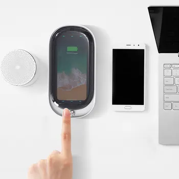 

Phone UV Cleaning Box Portable Automatic Cleaning Case with Lid Built-in UV Light with/without Wireless Charging UV Cleaning Box