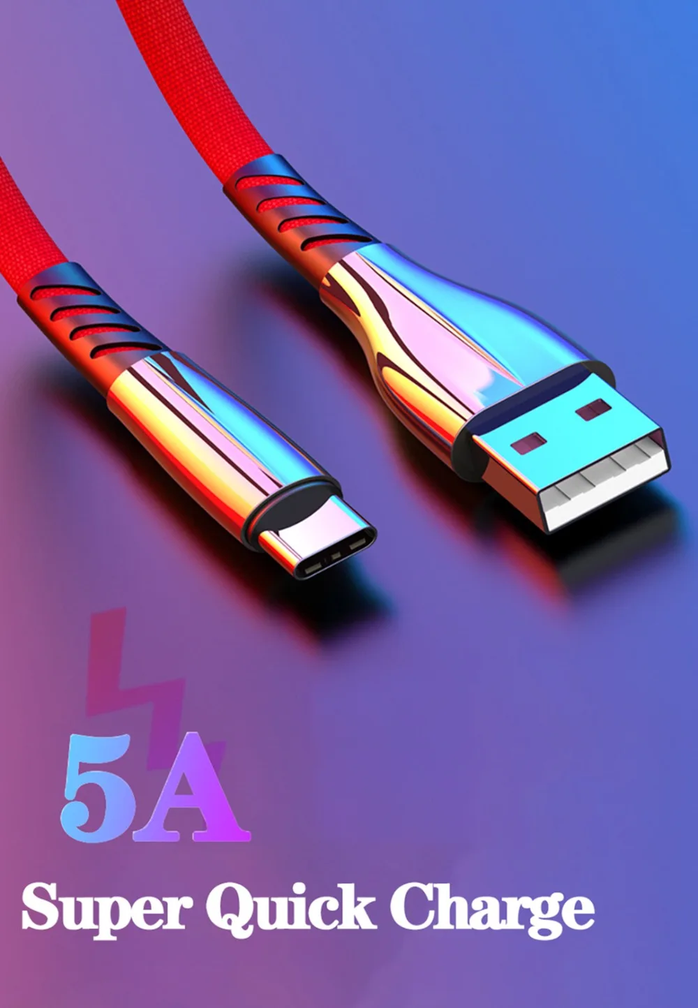 Кабель USB type C 5A кабель для быстрой синхронизации данных для huawei P20 Honor 9 10 Pro для Xiaomi Redmi Note 7 type C usb-кабель для зарядного устройства