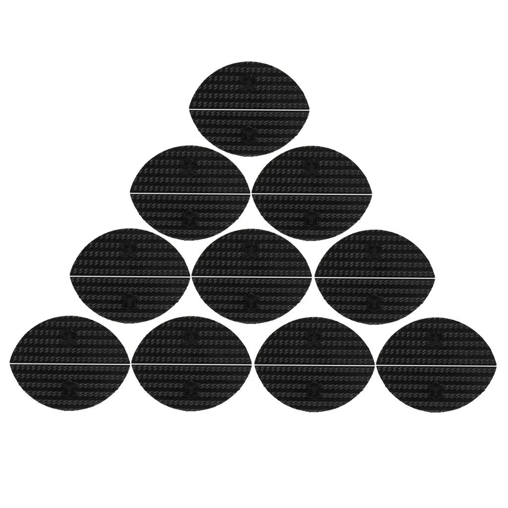 20pcs Oval Black Shoes Repair Boot Toe Plates Taps Nylon Proctectors Prevent