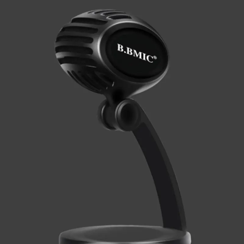Черный Live дома конденсаторный микрофон настольный микрофон 360 градусов Пикап Голос Plug-and-play компьютер ультрадлинный кабельный провод-диапазон микрофона - Цвет: Черный