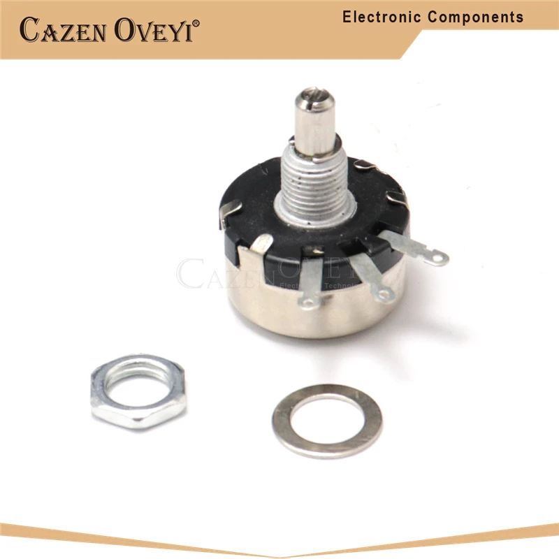 

5 шт./партия WX110 (010) 6 мм круглый металлический вал, одноповоротный проволочный резистор, обмоточный потенциометр 1 к 2,2 к 3,3 к 4,7 к 5,6 к 6,8 к 10 к 22 к ом