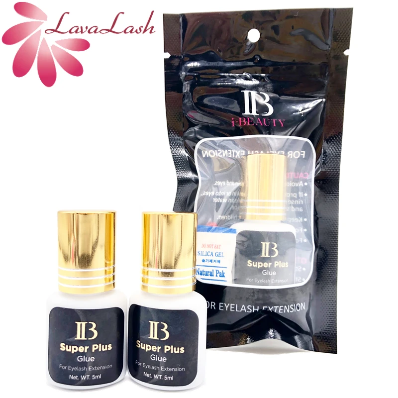 5/10 Bottles IB Super Plus Glue for Eyelash Extensions Original IBeauty Gold Cap Black Glue False Lash Adhesive Makeup Tools 6