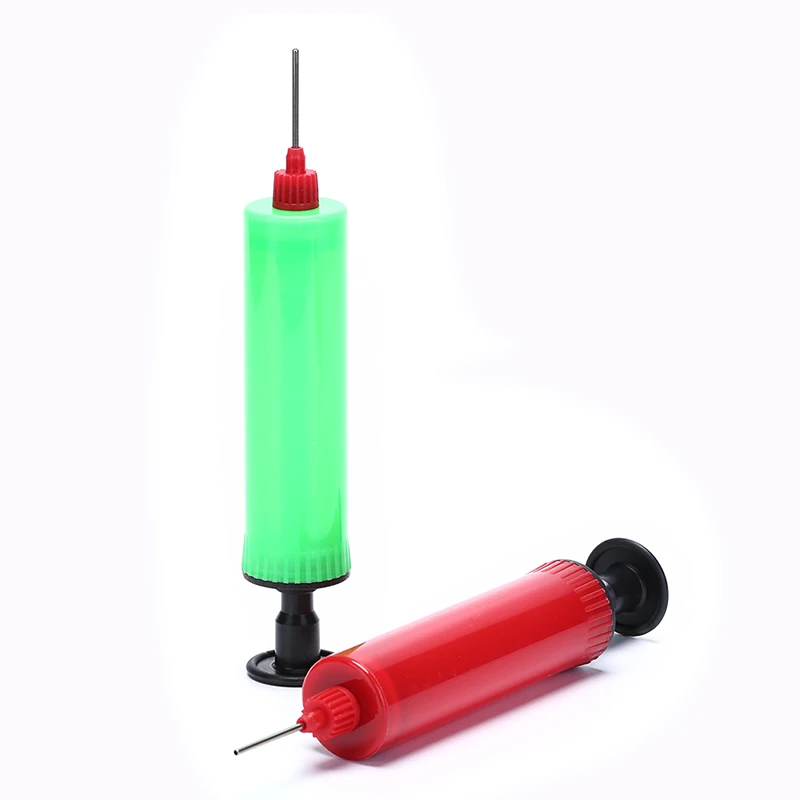1Pc Mini Plastic Hand Soccer Colors Needle Ball Party Balloon Inflator Air Pump | Спорт и развлечения
