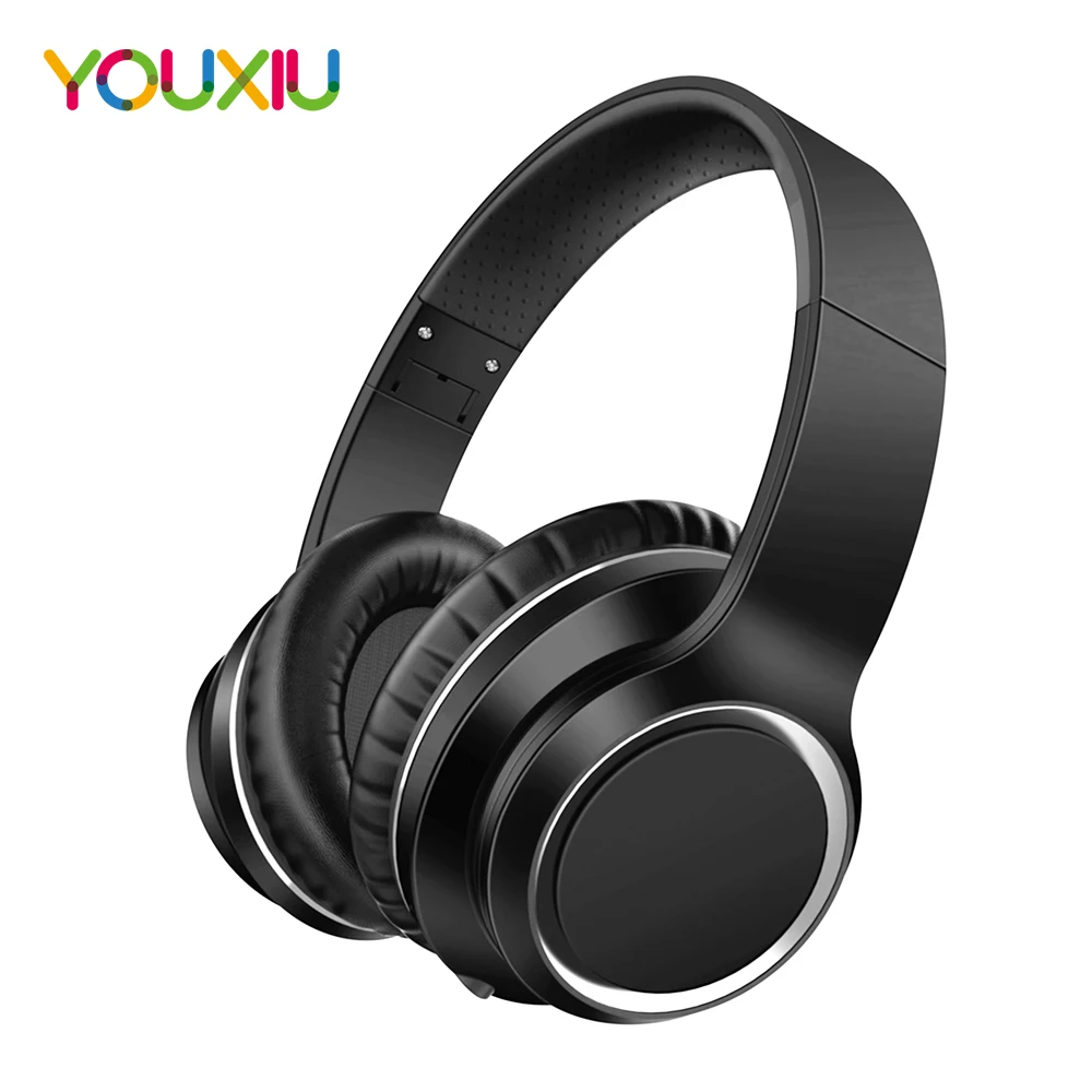 YOUXIU ANC Bluetooth Headsets Active Noise Cancelling Foldale Wireless Headphone With Microphone Earphone Deep Bass HiFi Sound