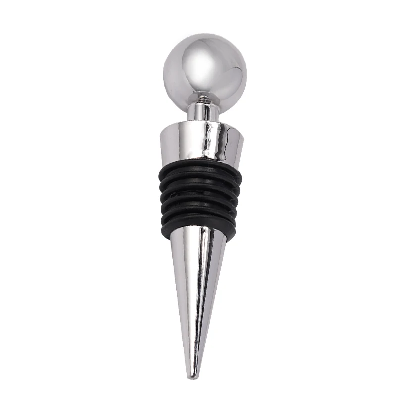 Plastic Round Reusable Vacuum Sealed Champagne Red Wine Bottle Stopper Cap