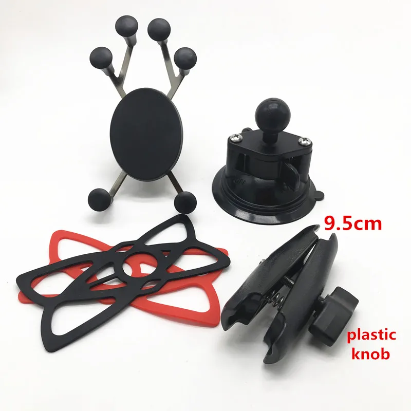 5in1 kit Крепление на присоске для автомобильного окна с поворотным замком+ шаровая Головка+ Универсальный держатель для мобильного телефона X-Grip для смартфона ram - Цвет: 5in1 kit