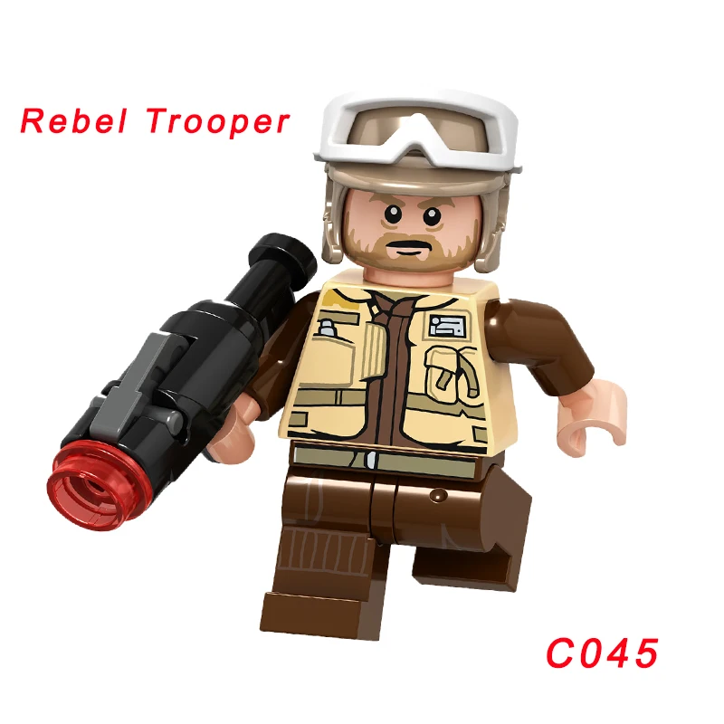 C045 Одиночная Звездные войны Pong Krell Hera Syndulla itorian Jedi Master/Noga-Ta Clone Trooper первый заказ Снеговик строительный блок - Цвет: C045