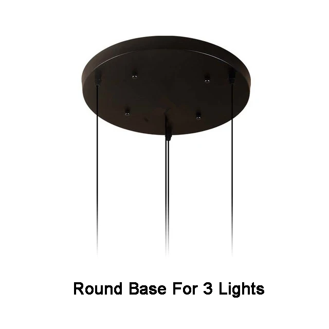 Round Base Black Современный подвесной светильник в скандинавском стиле, Железный Абажур, деревянный светодиодный подвесной светильник для столовой, спальни, кухни, E27, светильник, светильники - Цвет корпуса: Round Base Black