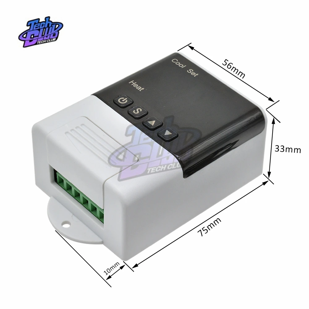 DTC-1200, цифровой терморегулятор, термостат переменного тока, 110 В, 220 В, для аквариума, инкубатор, терморегулятор