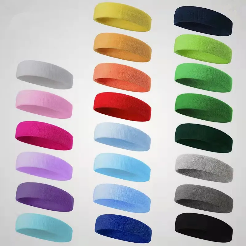 Fascia Elastica Assorbente Per Sport Donna | Turchese Unito | Morbida E Antiscivolo | Yoga, Running, Tennis