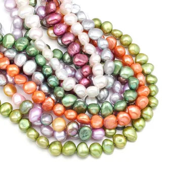 

High Quality Natural Freshwater Pearl 36cm irregular Punch Loose Beads for Jewelry Making DIY Necklace Bracelet Accessories