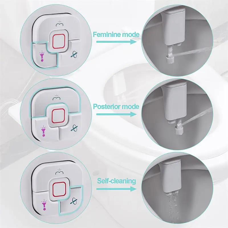 Samodra Toilet Bidet Shower Ultra-thin Bidet Toilet Seat Attachment Non-electric Bidet sprayer Dual Nozzles Frontal & Rear Wash 4 Samodra Toilet Bidet Shower Ultra-thin Bidet Toilet Seat Attachment Non-electric Bidet sprayer Dual Nozzles Frontal & Rear Wash 4