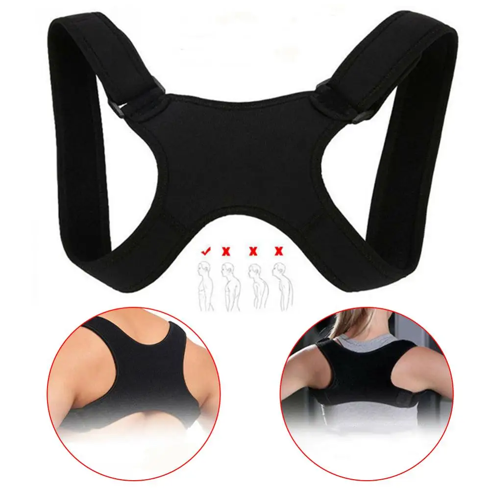 

Brace Support Belt Adjustable Corrector Body Brace Bad Back Shoulder Lumbar Posture Correction 40DC31